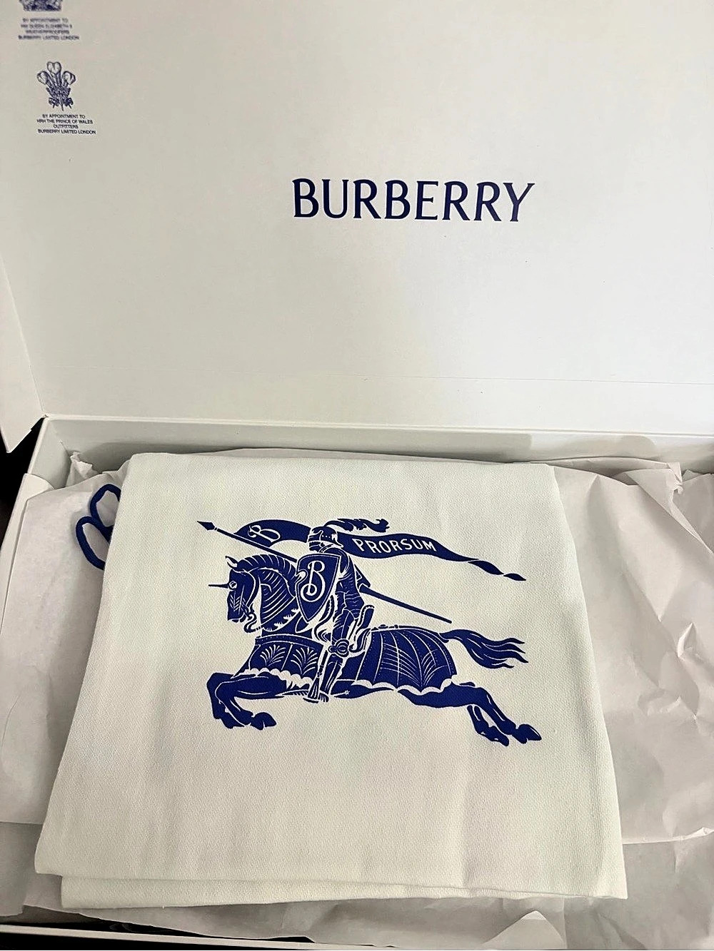 Burberry Slide Sandals in Cream & Blue EU 40 / UK 7 - Picture 6 of 8
